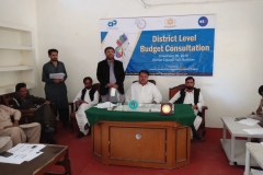 District Level Budget Consultation - Barkhan