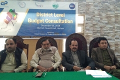 District Level Budget Consultation - Jehlum