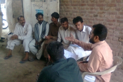 Focus Group Discussions Male<br>Project:Our Project Our Responsibility<br>Venue:Jhang City,Basti Hussain Abad<br>Date:06 June 2013
