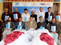 Group Photo of  Media briefing on state of budget transparency in Pakistan-District Hangu