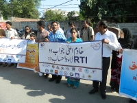 Peaceful Protest on RTI Law in Punjab