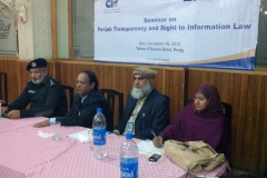 Public Transparency and Right to Information Law<br>Venue: 4 Seasons Hotel <br>Jhang
