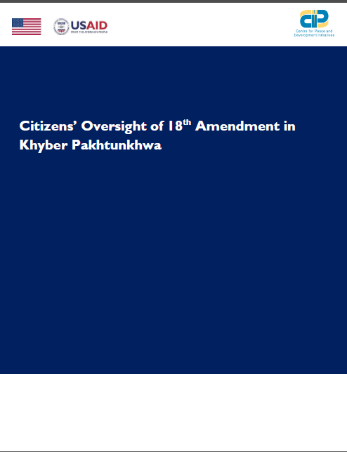 Citizens’ Oversight of 18th Amendment in Khyber Pakhtunkhwa(2014)