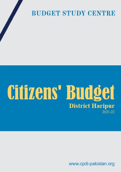 Citizens Budget District Haripur - 2021-22